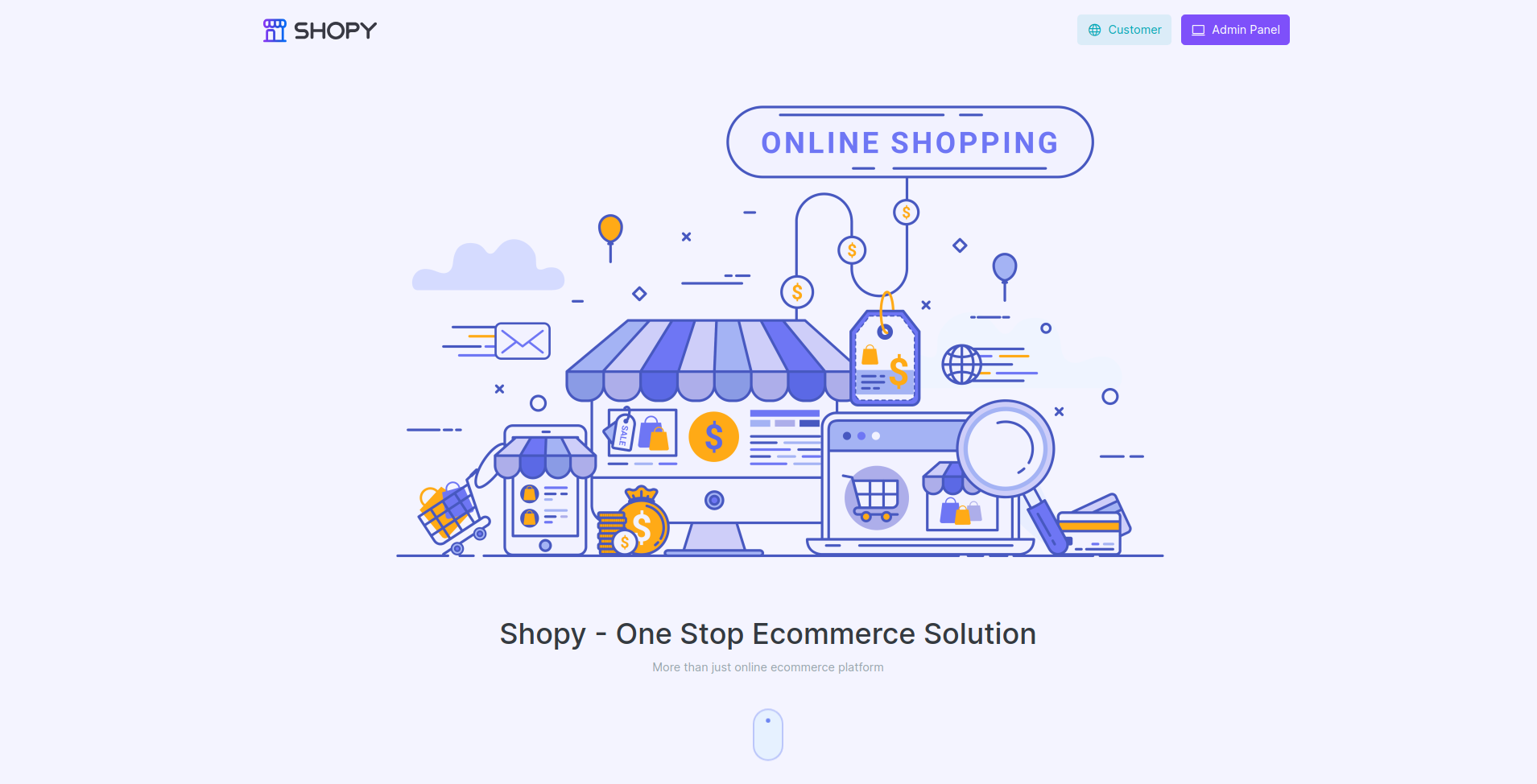 Shopy Mobile & Web UI